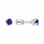 Серьги из серебра с фианитом 94021470
