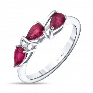 Серебряное кольцо с рубином R-DRGR00864-RB