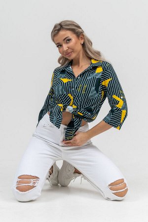 Рубашка Варианты расцветки: зеленый, синий
Ткань: кулирка, Состав: 100% хлопок
Женская стильная туника - рубашка выполнена из 100% хлопчатобумажного полотна. Новый дизайн и отличное качество делает из