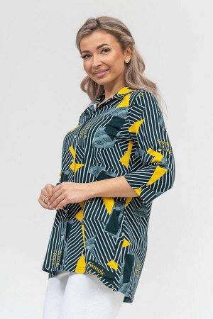 Рубашка Варианты расцветки: зеленый, синий
Ткань: кулирка, Состав: 100% хлопок
Женская стильная туника - рубашка выполнена из 100% хлопчатобумажного полотна. Новый дизайн и отличное качество делает из