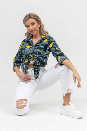 Рубашка Варианты расцветки: зеленый, синий
Ткань: кулирка, Состав: 100% хлопок
Женская стильная туника - рубашка выполнена из 100% хлопчатобумажного полотна. Новый дизайн и отличное качество делает из