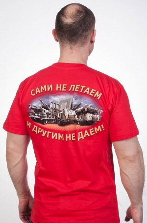 Футболка из авторской серии «Войска страны – ПВО». Детализированный принт с военной противовоздушной техникой №87