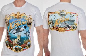 Футболка Белая футболка "Крым наш!" №165