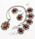 Комплект из сердолика. 8832626-2СД