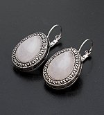 Серьги с розовым кварцем. 8852326-3РК