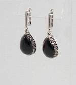 Серьги с агатом. 8853026-2АГ
