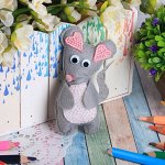 Игрушка из фетра, набор для создания &quot;Мышонок&quot;