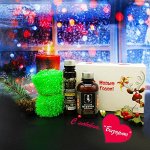 Подарочный новогодний набор мужской для ванной, 3 средства