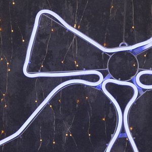 Неоновая фигура «Колокольчик», 60 x 50 см, 360 LED, 220 В, свечение синее