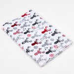 Пелёнка детская Рога, 75?120 см, 160 г/м?, 100% хлопок, фланель