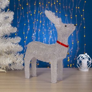 Светодиодная фигура «Оленёнок гордый» 30*40*11 см, акрил, 40 LED, 220 В, свечение белое