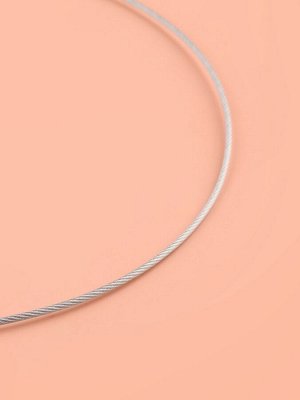 Спицы круговые, для вязания, с металлическим тросом, d = 2,5 мм, 14/100 см