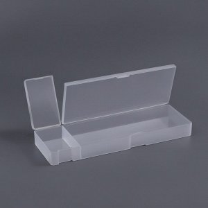 Бокс для хранения мелочей, 2 ячейки, 21x7x2.5 см, белый
