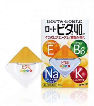 Глазные капли Rohto "Vita 40а", 12 мл