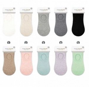 kikiyasocks Следки классические женские с силиконовой пяткой Ю.Корея