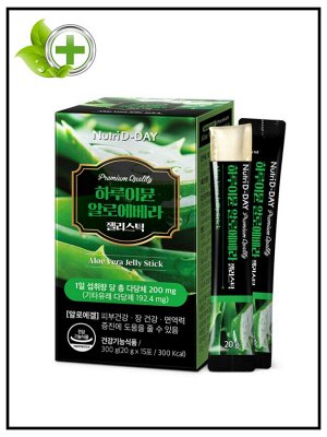 Алоэ вера для иммунитета, желе Nutri D-Day Premium Aloe Vera Jelly Stick, 20гр * 15шт