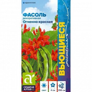 Вьюн Фасоль вьющаяся Огненно-красная 5 гр. Вьющиеся растения