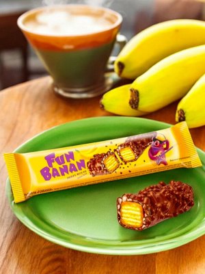 Батончик со вкусом банана FunBanan, 35 г