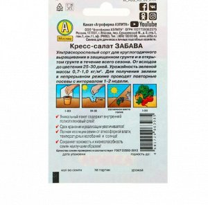 Семена Кресс-салат "Забава" "Лидер", 1 г