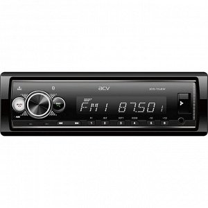 Автомагнитола ACV AVS-916BW, 1DIN, SD/USB/AUX/Bluetooth, 4х50Вт, белая подсветка