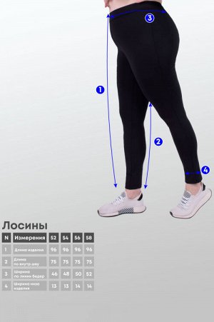 Арт. 11805 Лосины 52-58 (4 шт)