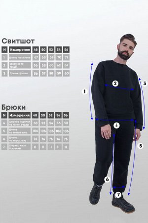 Арт. 69105 Костюм с брюками мужской с начесом 48-56 (5 шт)