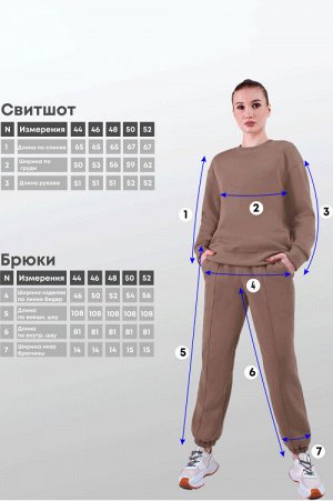 Арт. 2911 Костюм с начесом женский 44-52