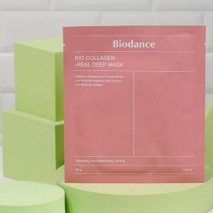Гидрогелевая маска с коллагеном для эластичности кожи Biodance Bio-Collagen Real Deep Mask, 34г