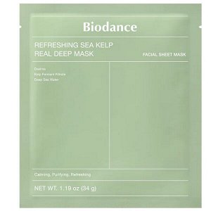 Гидрогелевая маска из морских водорослей Biodance Refreshing Sea Kelp Real Deep Mask, 34г