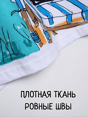 Футболка женская хлопковая с принтом Девушка