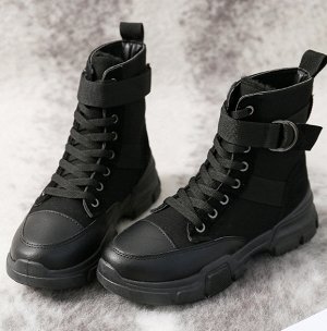 Зимние ботинки черные