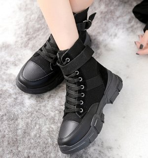 Зимние ботинки черные