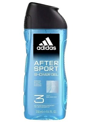Гель для душа After sport 3 в 1 лицо волосы тело 250мл мужской