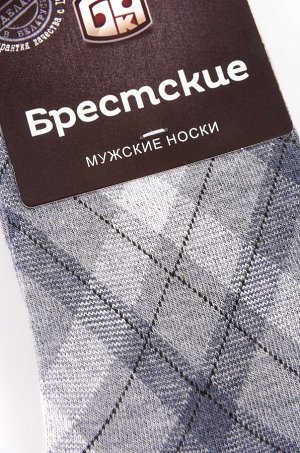 Носки Мин. кол-во для заказа: 2; Страна: Беларусь; Состав: 73% хлопок, 25% полиэстер, 2% эластан; Цвет: серыймеланж
Классические мужские носки, декорированные рисунком диагональная клетка по всей длин