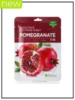 Маска для лица тонизирующая с экстрактом граната Pascucci Mask Sheet Good Face Eco Pomegranate, 23 мл