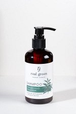 REAL GREEN Шампунь для роста и объема волос, &quot;Амурский бархат ,&quot;200 мл