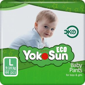 YokoSun ECO подгузники-трусики д/детей 9-14кг №44 (L) (арт. A,B)	Xiamen Ailixing impo