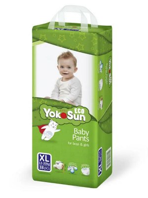 YokoSun ECO подгузники-трусики д/детей 12-20кг №38 (XL) (арт. A,B)	Xiamen Ailixing impo