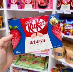 KitKat Amaou Strawberry 15g - Коллекционный КитКат клубника сорта Амау. 1шт