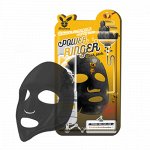 Elizavecca Power Ringer BLACK CHARCOAL HONEY DEEP Маска-салфетка для лица  &quot;Древесный уголь и Мёд&quot;