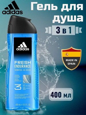 Гель для душа Fresh Endurance 3 в 1 лицо волосы тело 400мл мужской