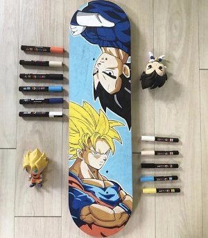Маркеры Posca PC-5M акриловые водостойкие (набор 8 базовых цветов), Япония