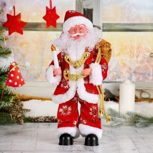 Дед Мороз, со свечой, в костюме, с подсветкой,