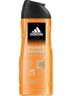 Гель для душа Power Booster 3 в 1 лицо волосы тело 400мл мужской