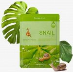 FARMSTAY - МАСКА ТКАНЕВАЯ ДЛЯ ЛИЦА C ЭКСТРАКТОМ УЛИТКИ VISIBLE DIFFERENCE MASK SHEET SNAIL [1sheet]