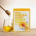 FARMSTAY - МАСКА ТКАНЕВАЯ ДЛЯ ЛИЦА С ЭКСТРАКТОМ МЕДА МАНУКА REAL MANUKA HONEY ESSENCE MASK [23ml]