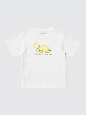UNIQLO UT - детская футболка с героями Pokémon - 00 WHITE