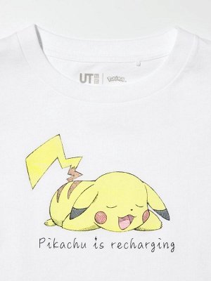 UNIQLO UT - детская футболка с героями Pokémon - 00 WHITE