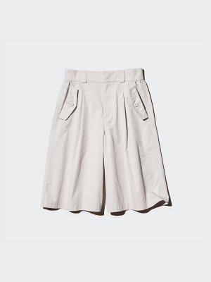 UNIQLO - шорты-бермуды со сборками -  57 OLIVE