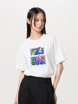 UNIQLO - хлопковая арт-футболка с работами Анри Матисса - 00 WHITE